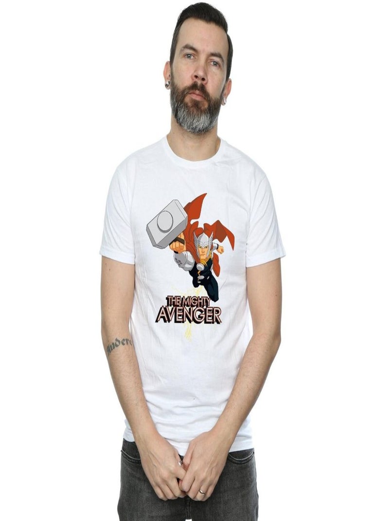 Marvel - T-shirt THE MIGHTY AVENGER Blanc - Kiabi