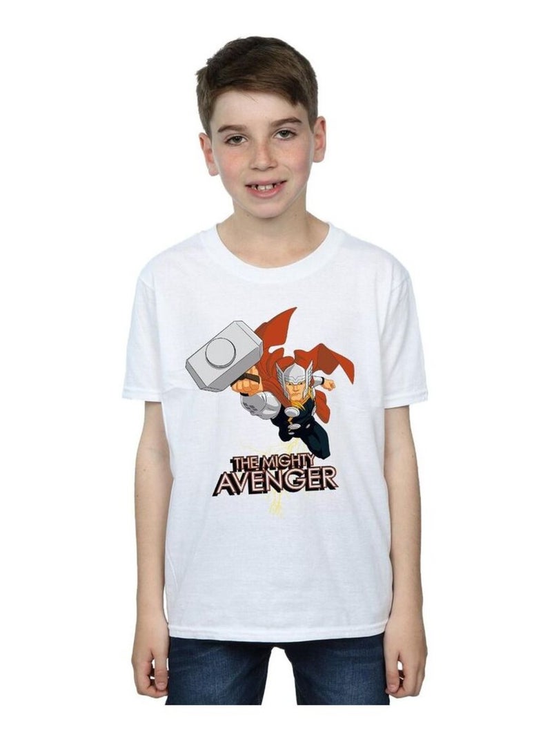 Marvel - T-shirt THE MIGHTY AVENGER Blanc - Kiabi
