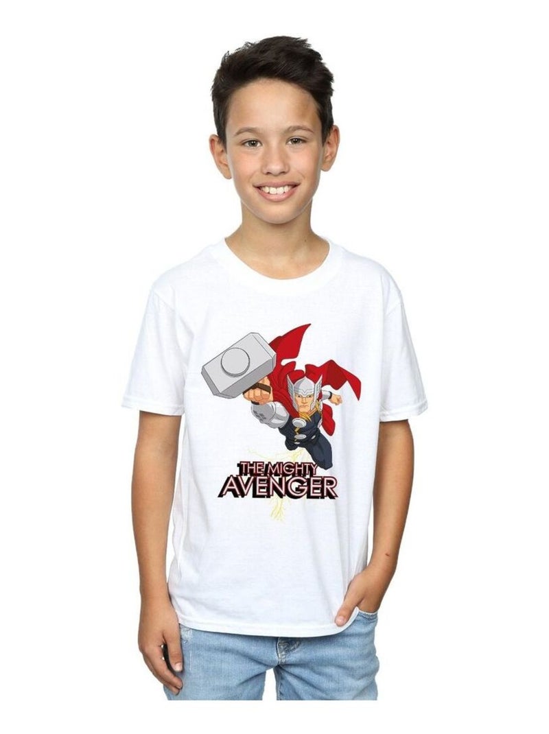 Marvel - T-shirt THE MIGHTY AVENGER Blanc - Kiabi