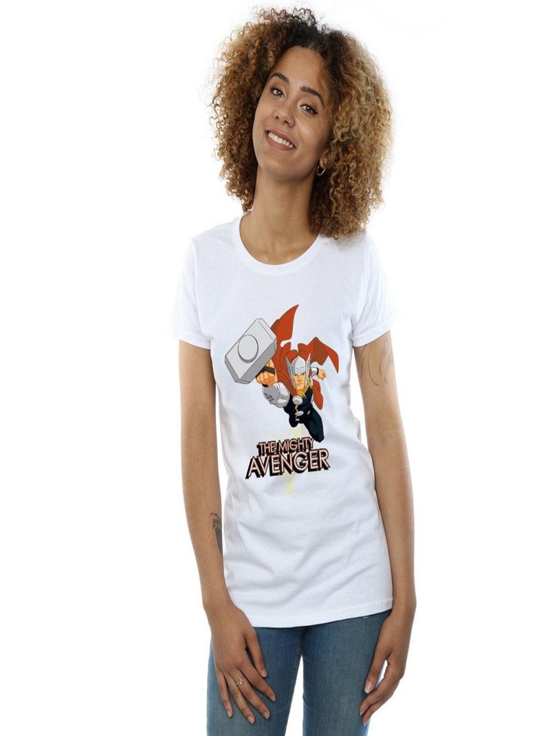 Marvel - T-shirt THE MIGHTY AVENGER Blanc - Kiabi