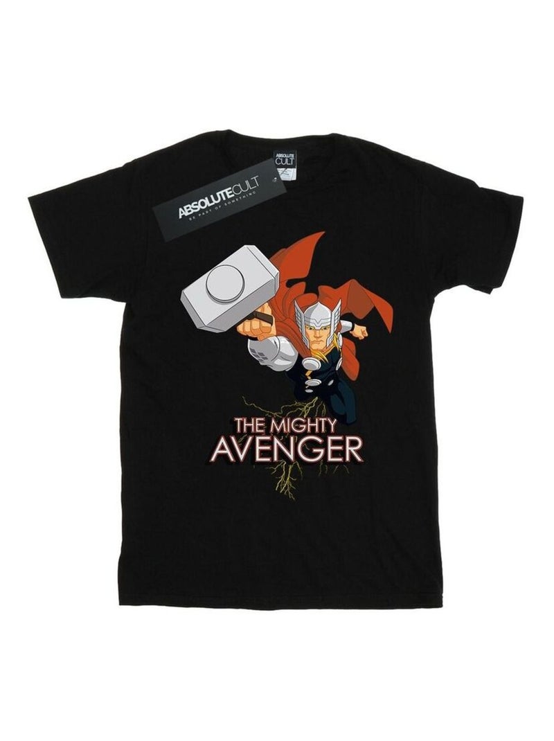 Marvel - T-shirt THE MIGHTY AVENGER Noir - Kiabi