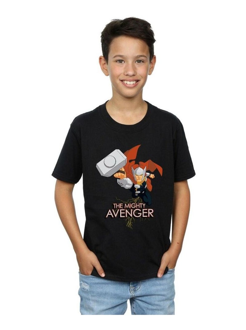 Marvel - T-shirt THE MIGHTY AVENGER Noir - Kiabi