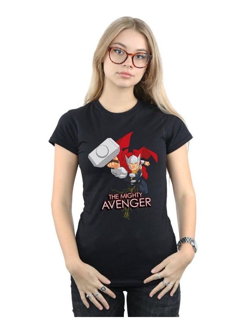 Marvel - T-shirt THE MIGHTY AVENGER Noir - Kiabi
