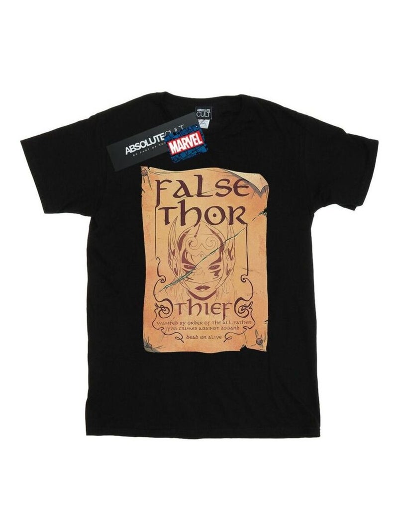 Marvel - T-shirt THE MIGHTY THOR FALSE THOR Noir - Kiabi
