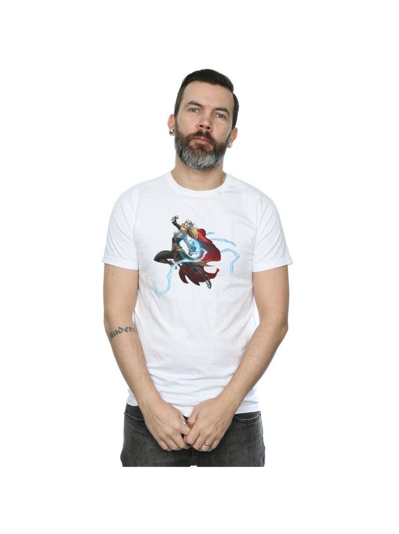 Marvel - T-shirt THE MIGHTY THOR GODDESS OF THUNDER Blanc - Kiabi