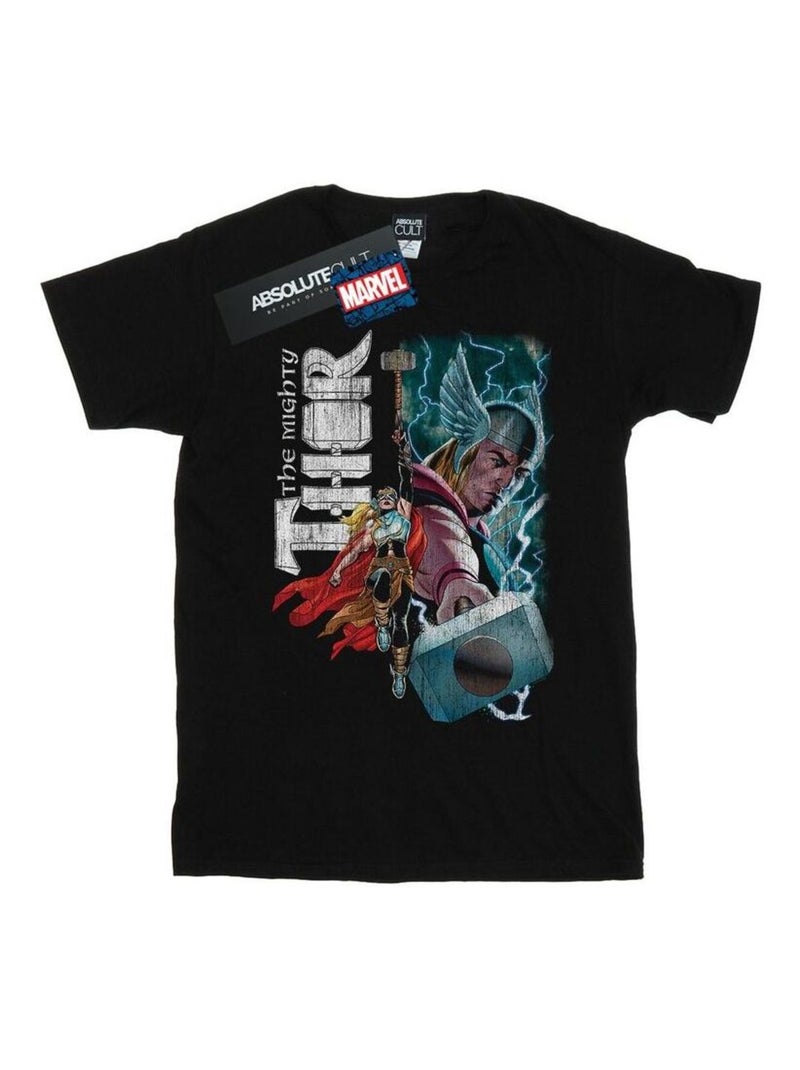Marvel - T-shirt THE MIGHTY THOR MIGHTY DUO Noir - Kiabi