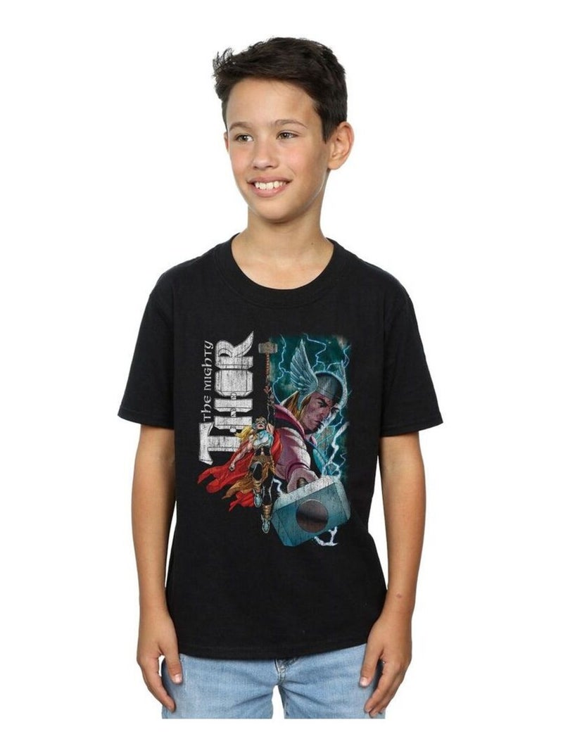 Marvel - T-shirt THE MIGHTY THOR MIGHTY DUO Noir - Kiabi