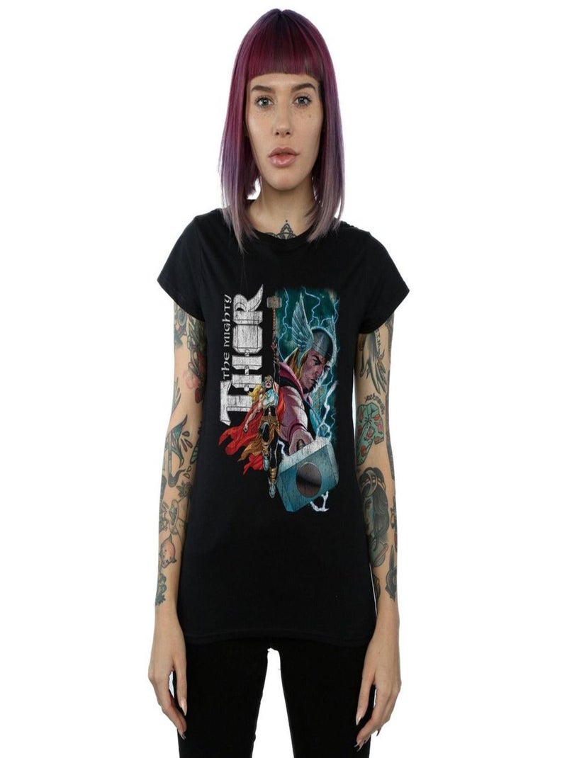 Marvel - T-shirt THE MIGHTY THOR MIGHTY DUO Noir - Kiabi