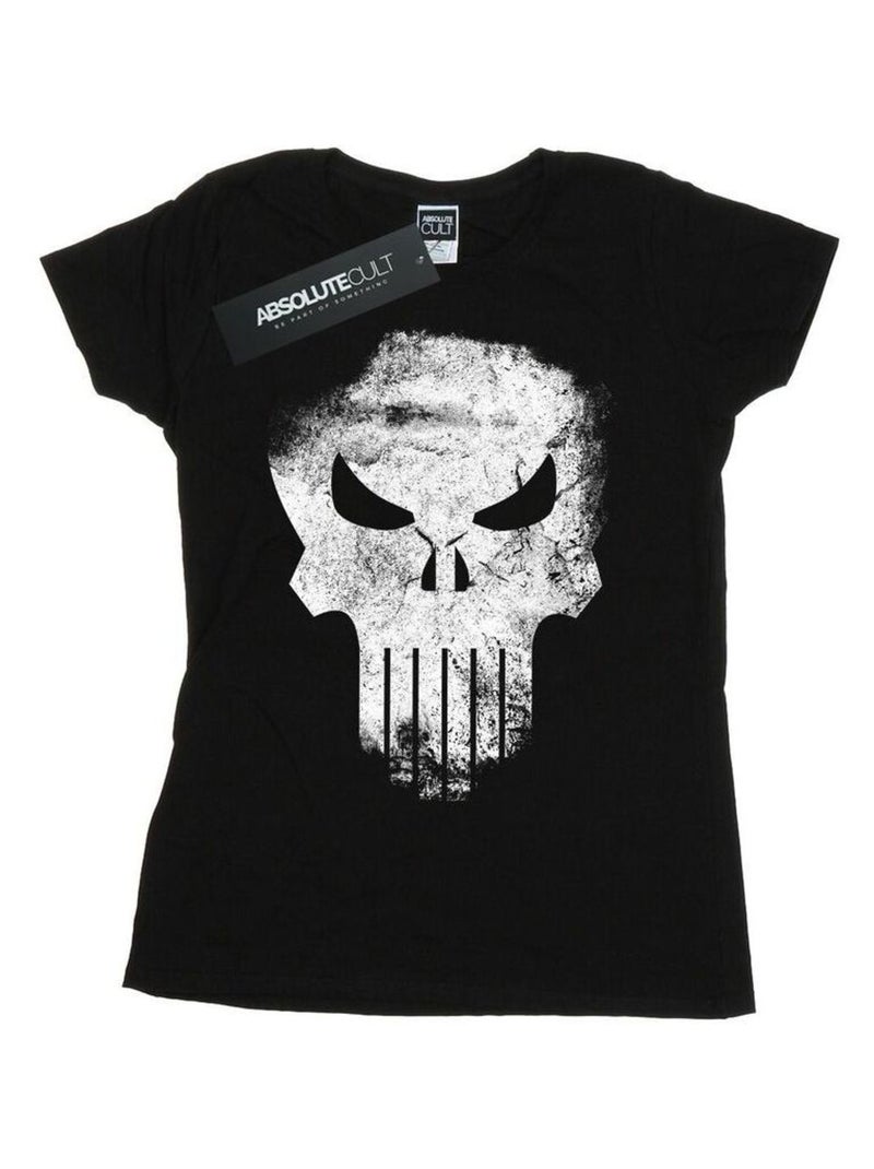 Marvel - T-shirt THE PUNISHER DISTRRESSED SKULL Gris chiné - Kiabi