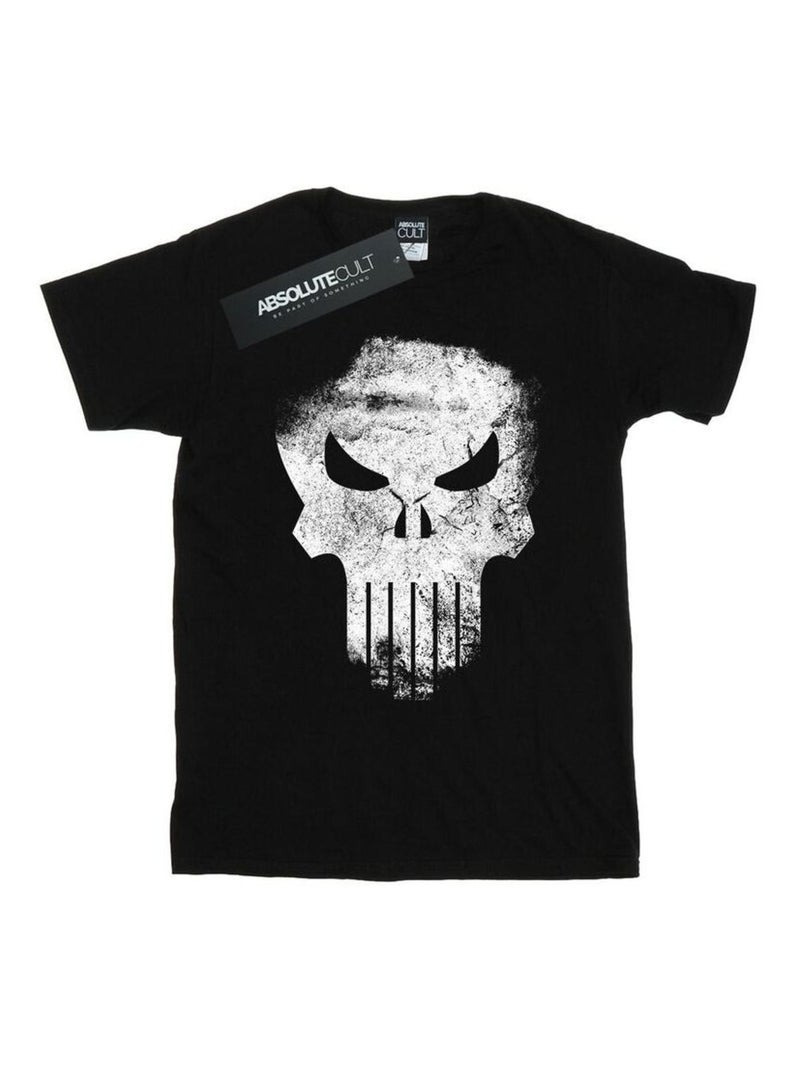 Marvel - T-shirt THE PUNISHER DISTRRESSED SKULL Noir - Kiabi