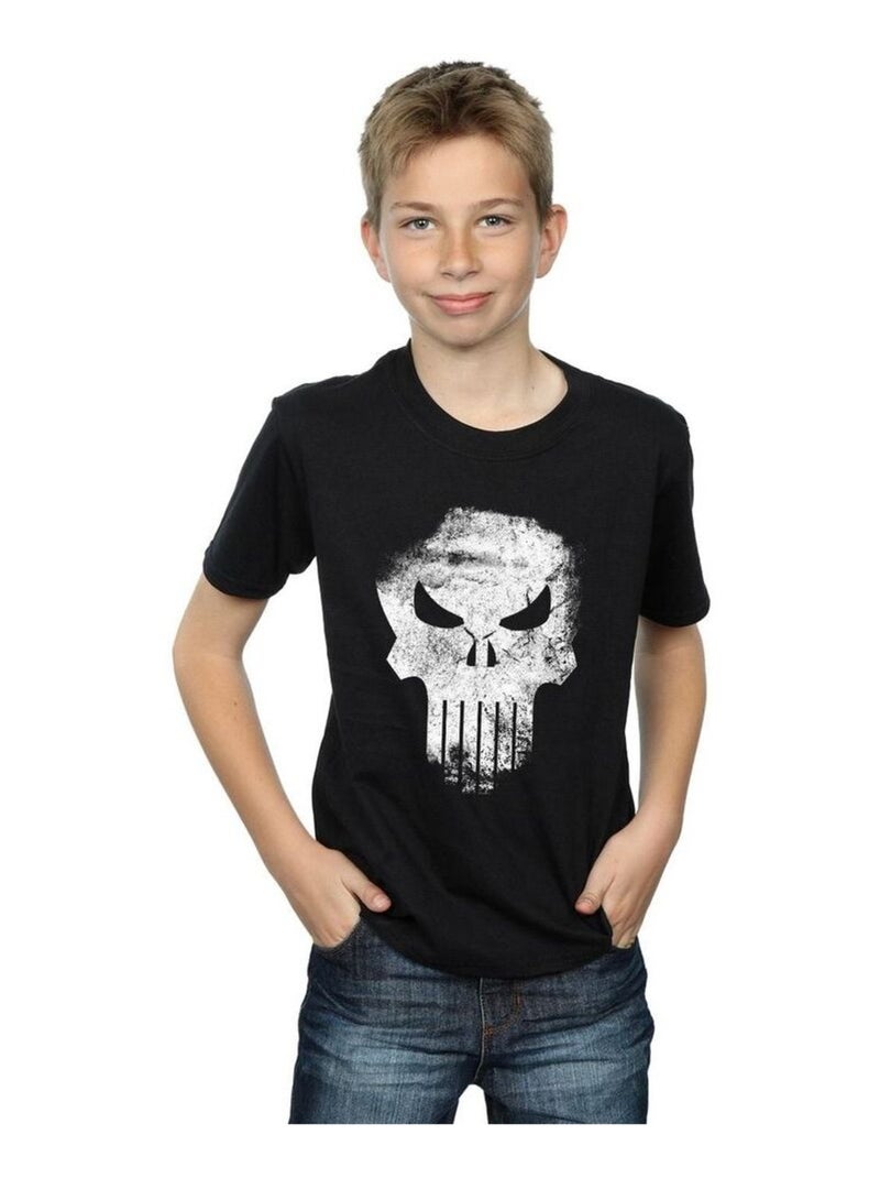 Marvel - T-shirt THE PUNISHER DISTRRESSED SKULL Noir - Kiabi