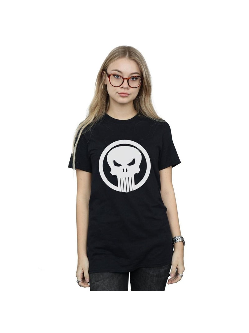 Marvel - T-shirt THE PUNISHER SKULL CIRCLE Noir - Kiabi