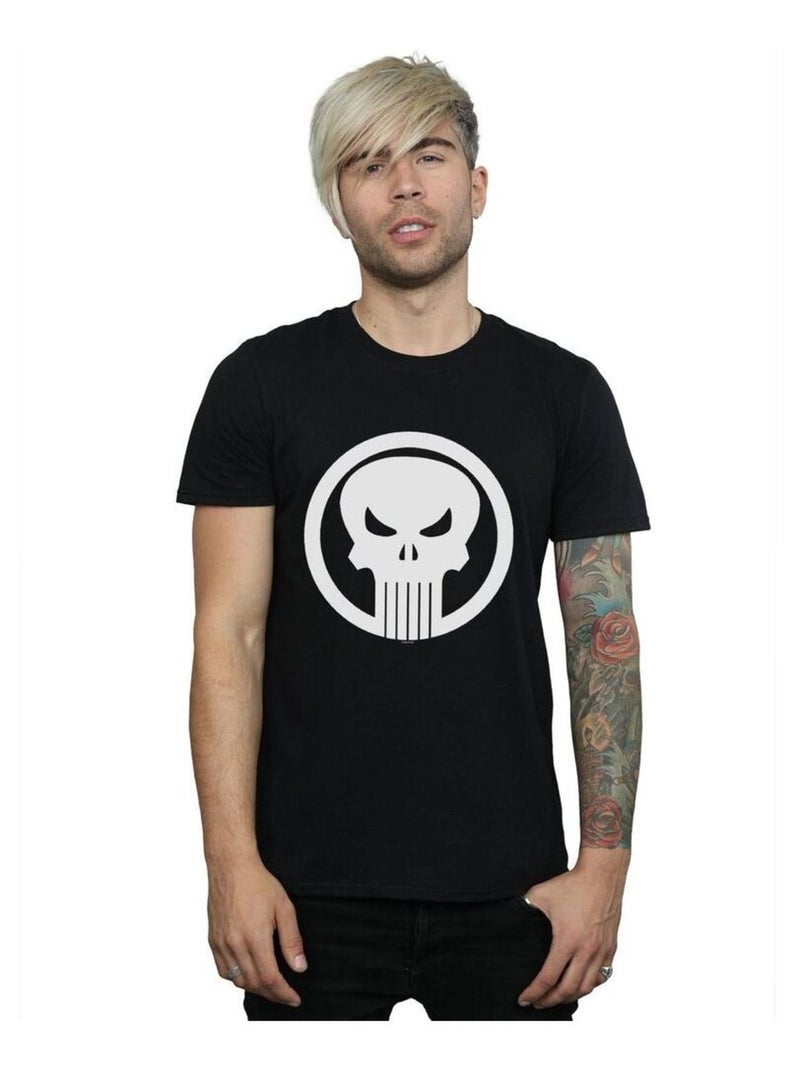 Marvel - T-shirt THE PUNISHER SKULL CIRCLE Noir - Kiabi