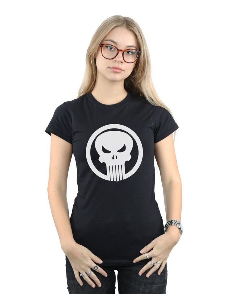 Marvel - T-shirt THE PUNISHER SKULL CIRCLE Noir - Kiabi
