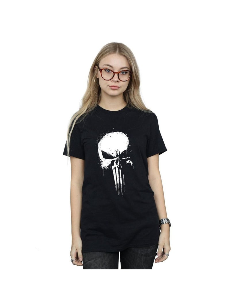 Marvel - T-shirt THE PUNISHER SPRAY SKULL Noir - Kiabi