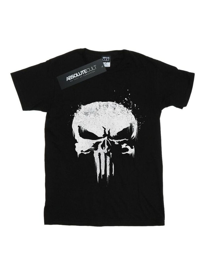 Marvel - T-shirt THE PUNISHER TV SKULL LOGO Noir - Kiabi
