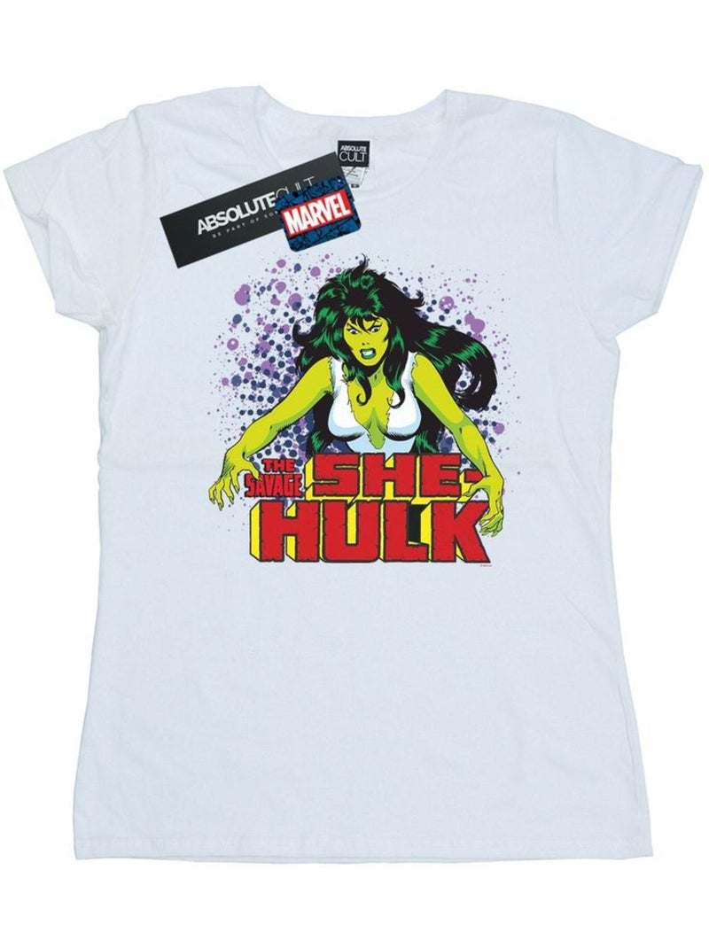 Marvel - T-shirt THE SAVAGE Blanc - Kiabi