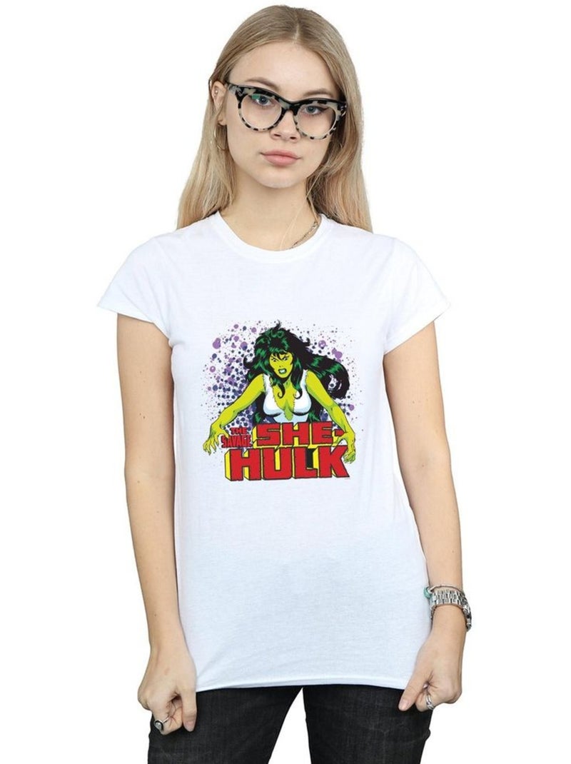 Marvel - T-shirt THE SAVAGE Blanc - Kiabi