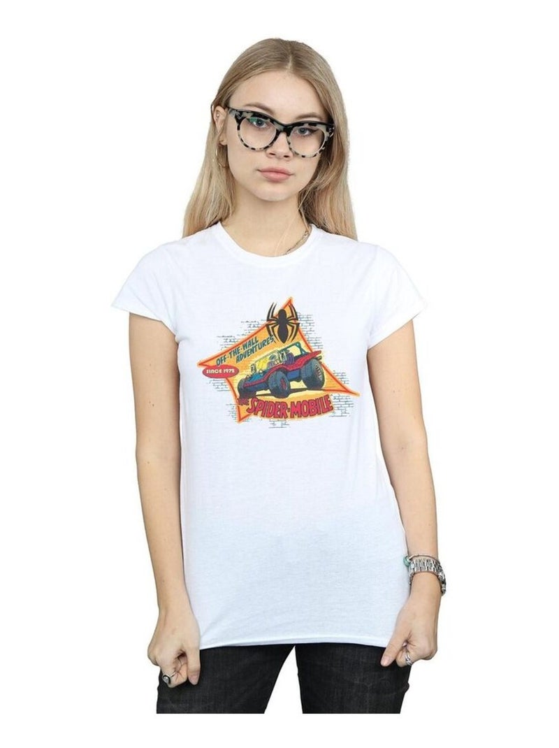 Marvel - T-shirt THE SPIDER MOBILE Blanc - Kiabi