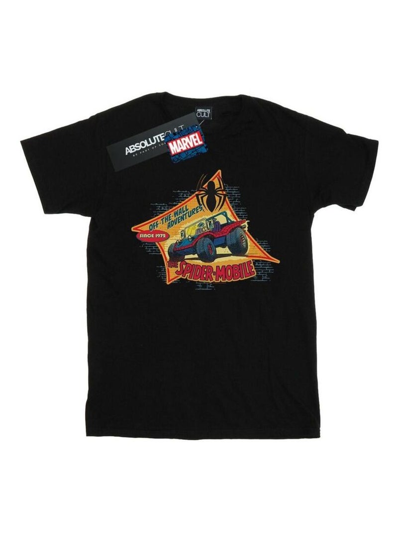 Marvel - T-shirt THE SPIDER MOBILE Noir - Kiabi