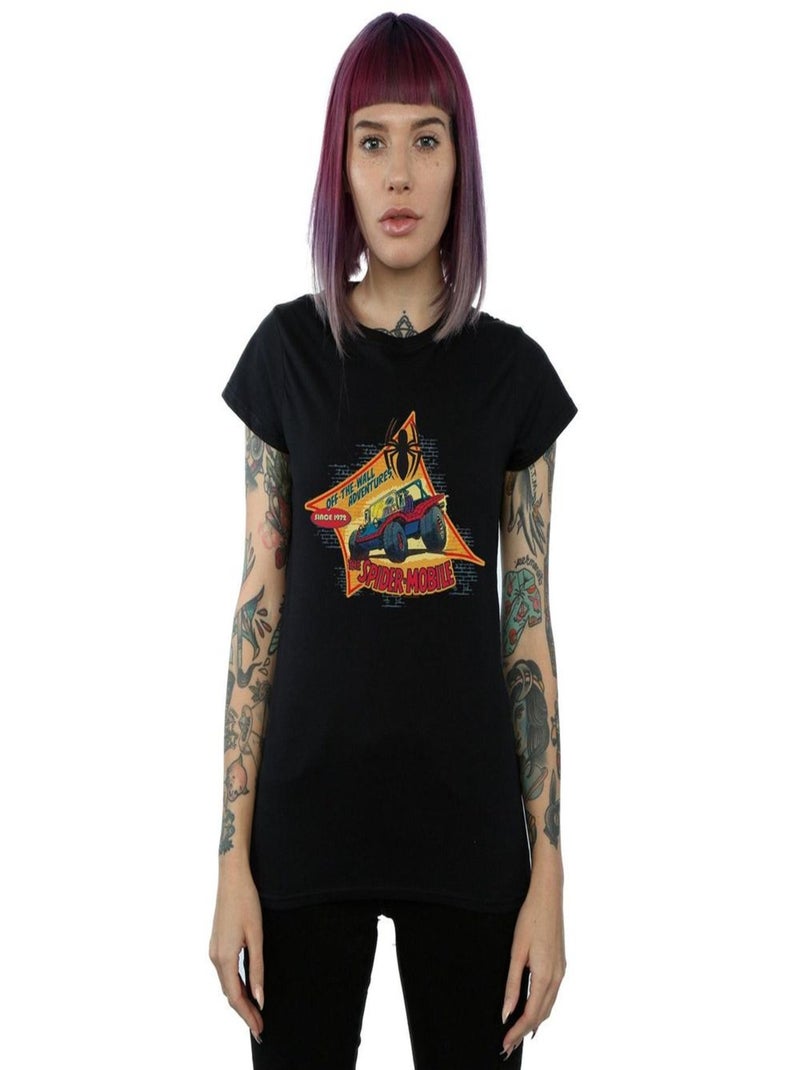 Marvel - T-shirt THE SPIDER MOBILE Noir - Kiabi