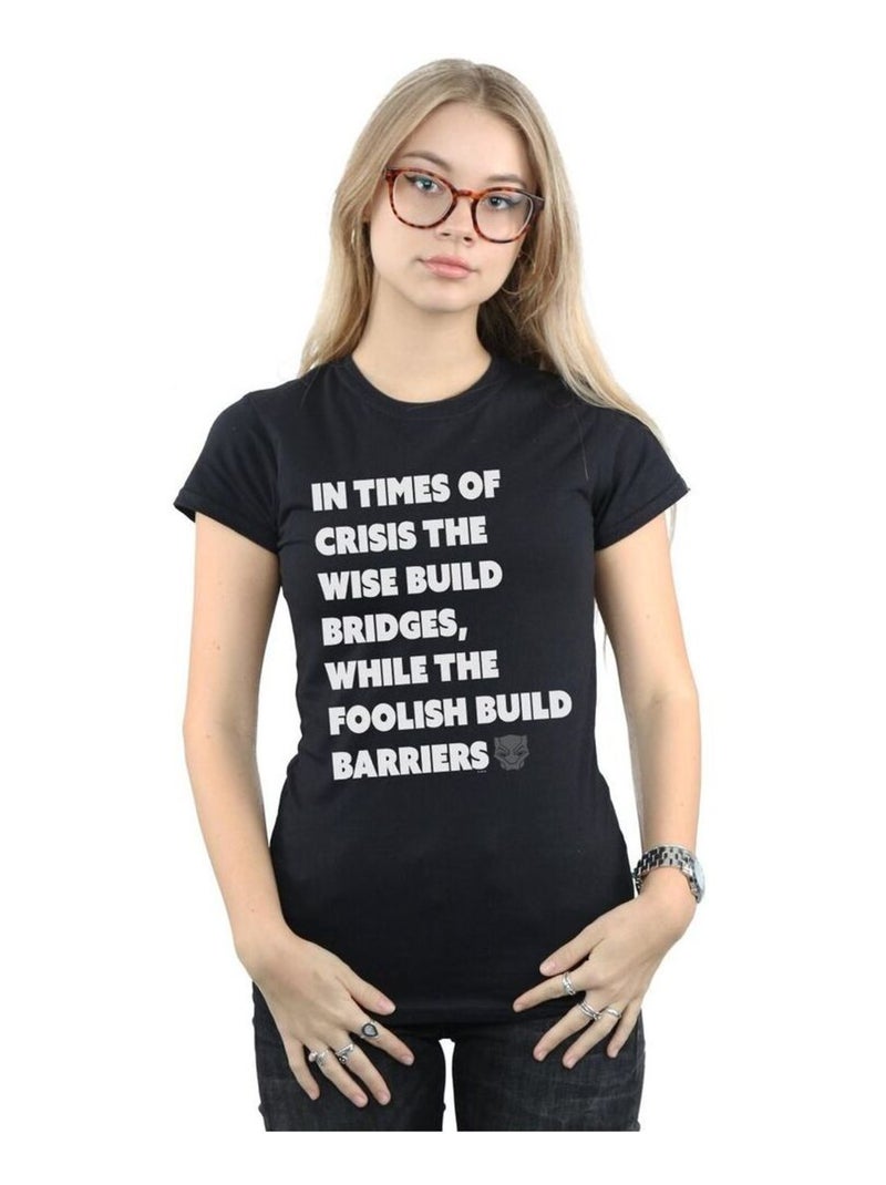 Marvel - T-shirt TIMES OF CRISIS Noir - Kiabi