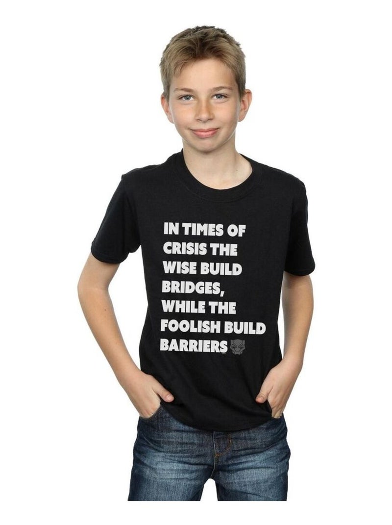 Marvel - T-shirt TIMES OF CRISIS Noir - Kiabi