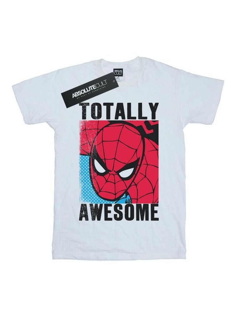 Marvel - T-shirt TOTALLY AWESOME Blanc - Kiabi