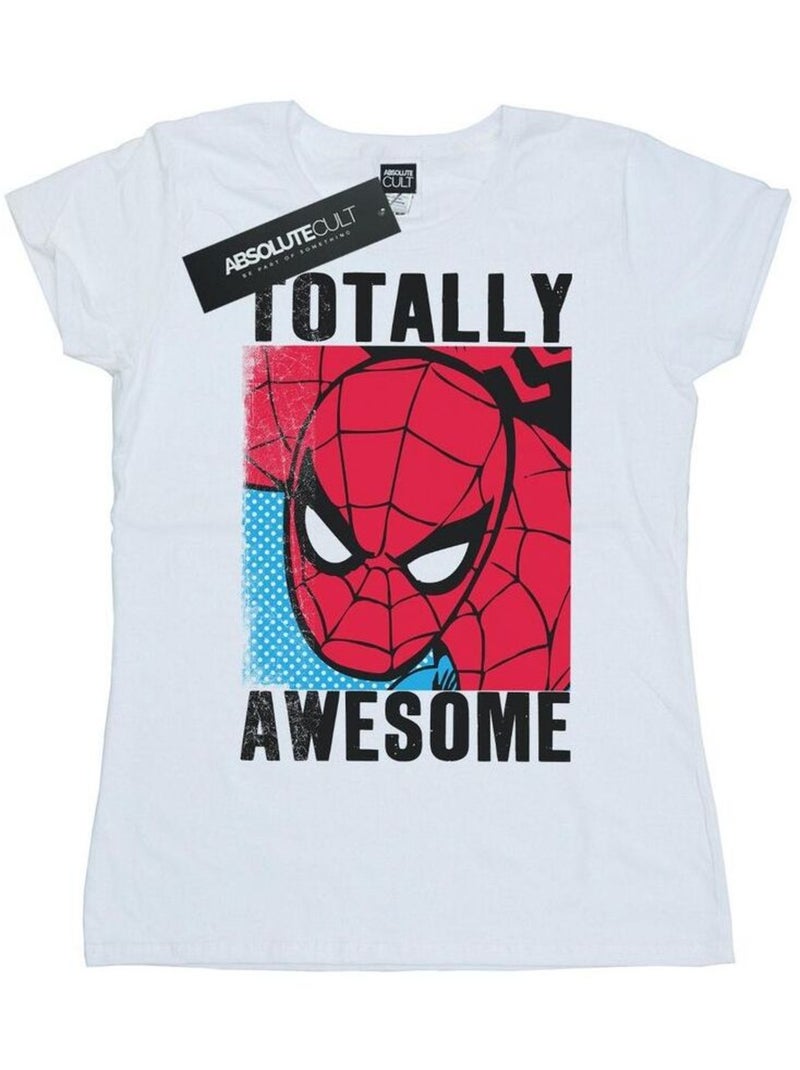 Marvel - T-shirt TOTALLY AWESOME Blanc - Kiabi