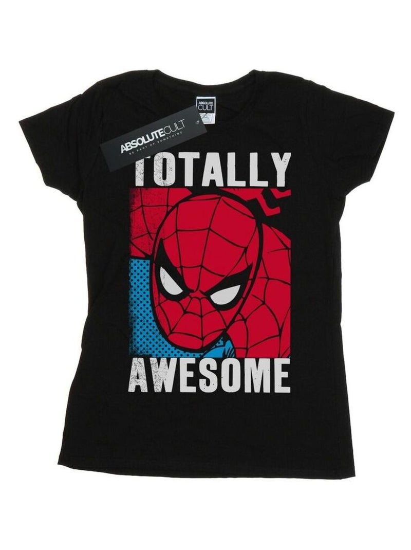 Marvel - T-shirt TOTALLY AWESOME Noir - Kiabi