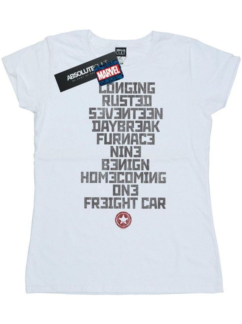 Marvel - T-shirt TRIGGER WORDS Blanc - Kiabi