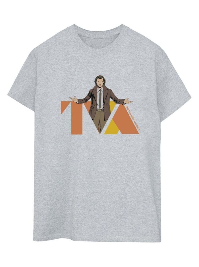 Marvel - T-shirt TVA Gris chiné - Kiabi