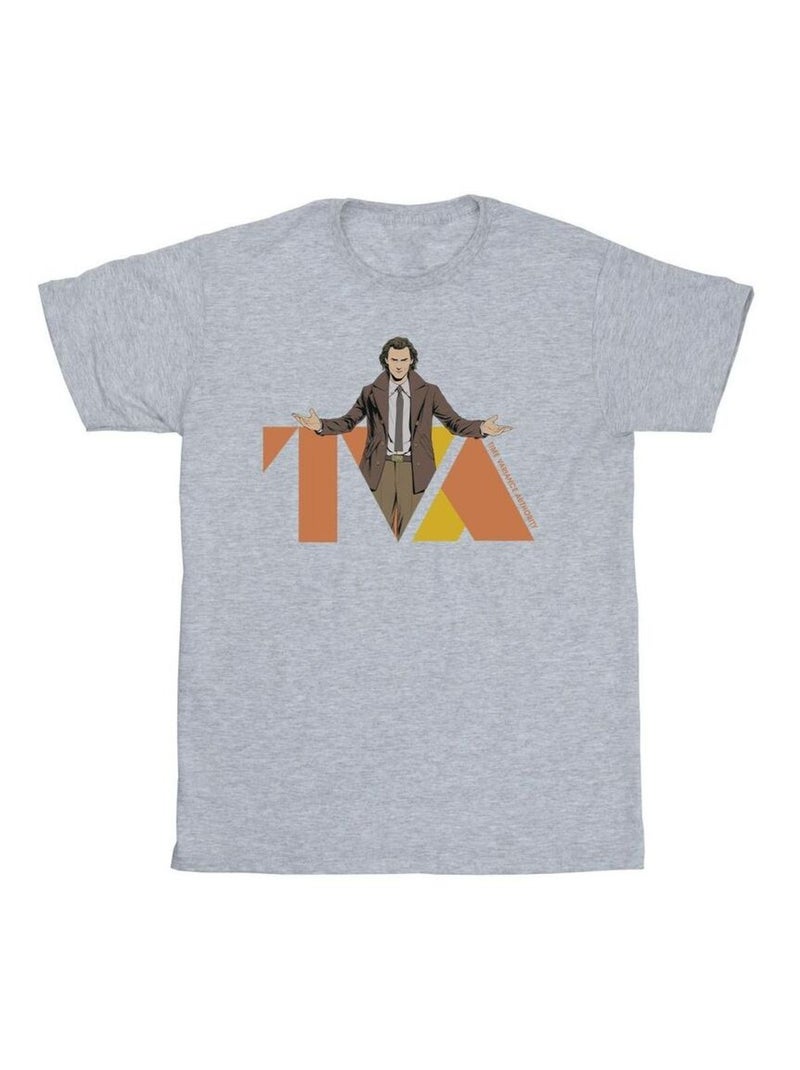 Marvel - T-shirt TVA Gris chiné - Kiabi
