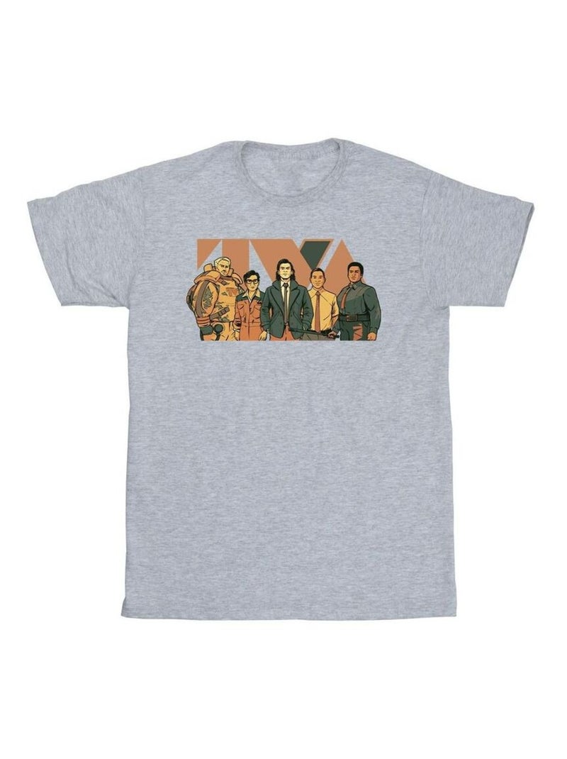 Marvel - T-shirt TVA Gris chiné - Kiabi
