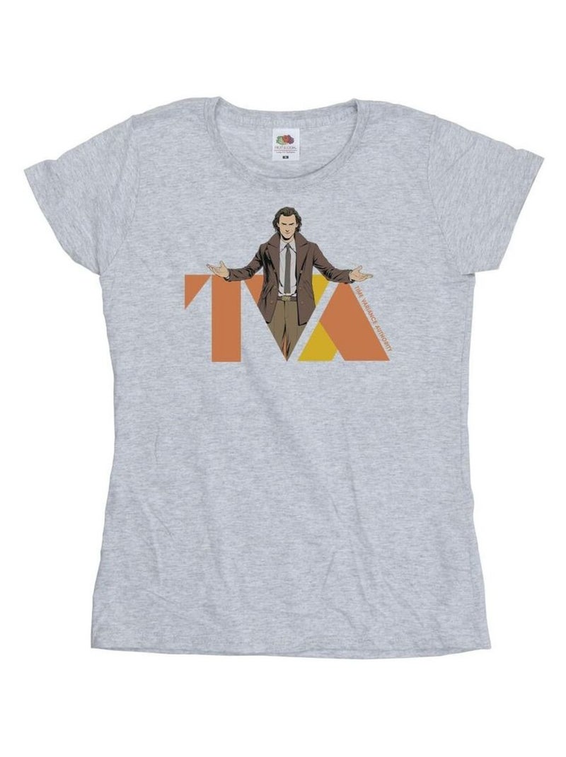 Marvel - T-shirt TVA Gris chiné - Kiabi