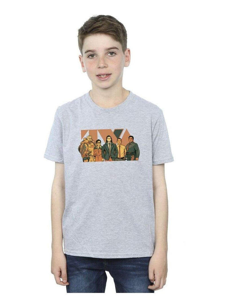 Marvel - T-shirt TVA Gris chiné - Kiabi