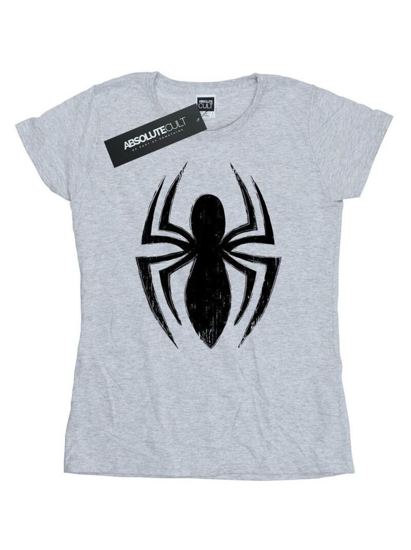 Marvel - T-shirt ULTIMATE SPIDER Gris chiné - Kiabi
