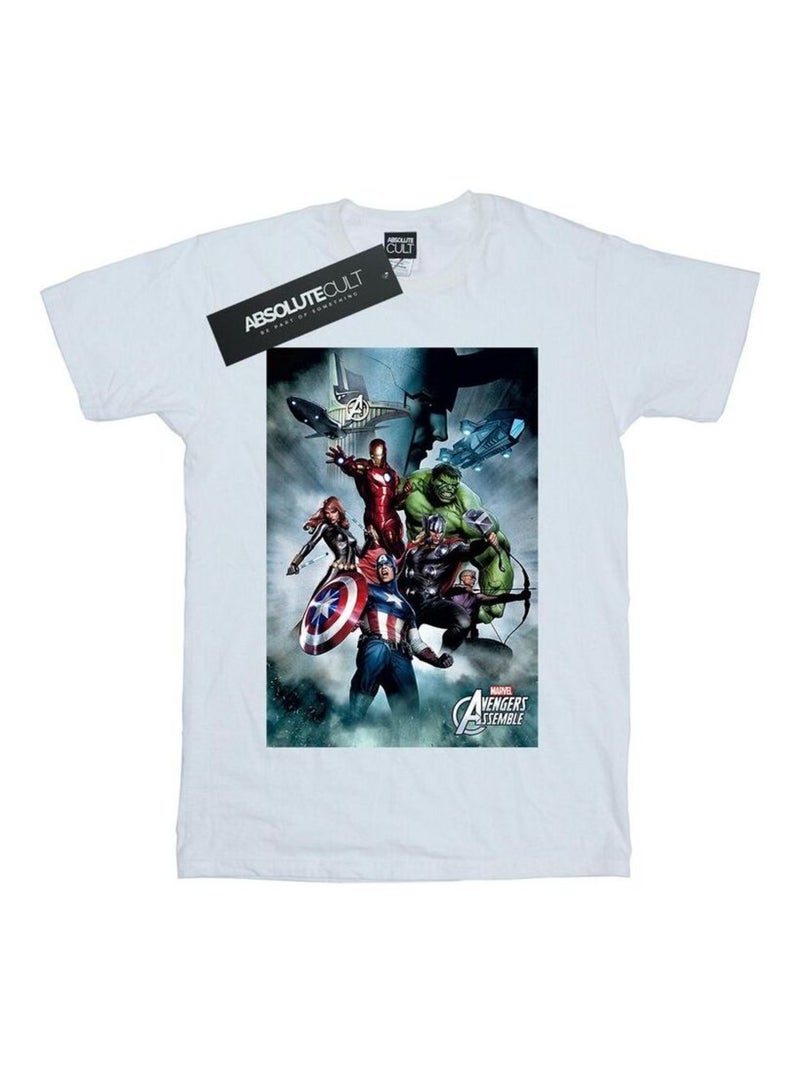 Marvel - T-shirt Vengeurs Blanc - Kiabi