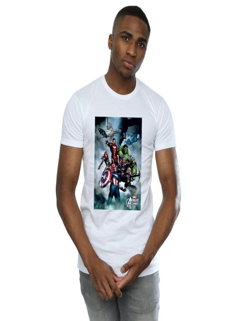 Marvel - T-shirt Vengeurs Blanc - Kiabi