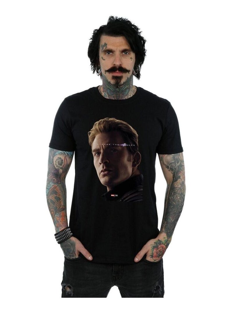 Marvel - T-shirt Vengeurs: Endgame AVENGE THE FALLEN Noir - Kiabi
