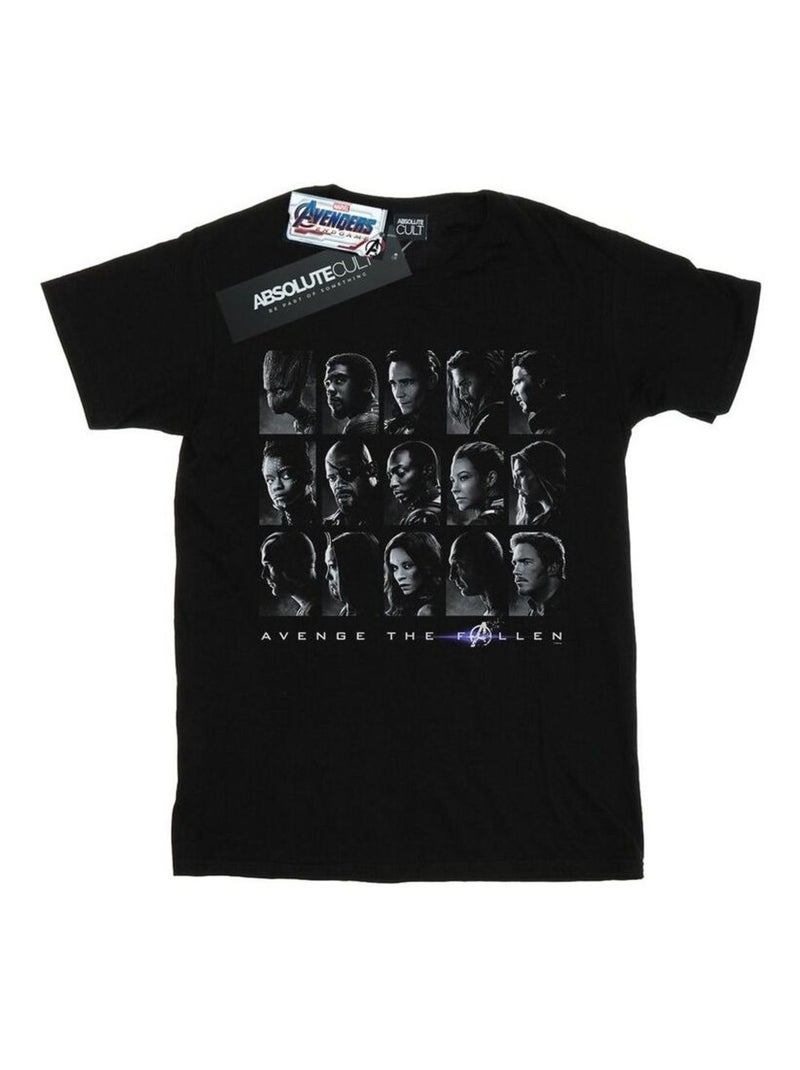 Marvel - T-shirt Vengeurs: Endgame THE FALLEN HEROES Noir - Kiabi