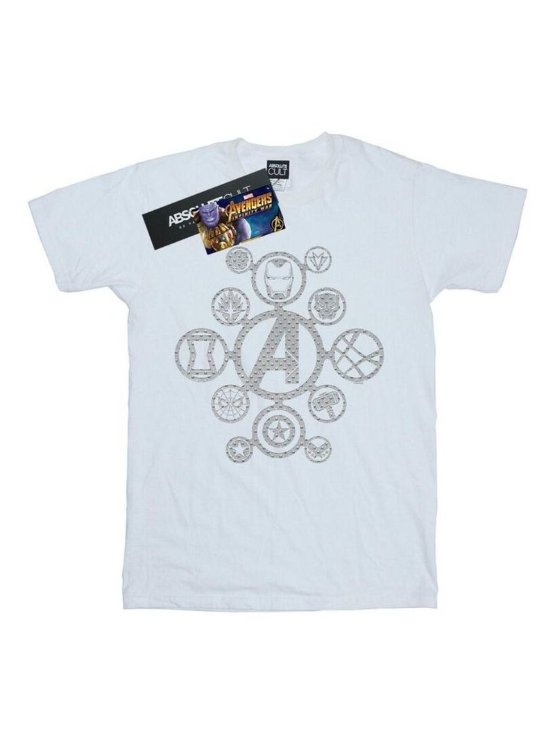 Marvel - T-shirt Vengeurs: Infinity War Blanc - Kiabi
