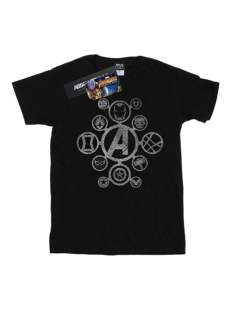 Marvel - T-shirt Vengeurs: Infinity War Noir - Kiabi