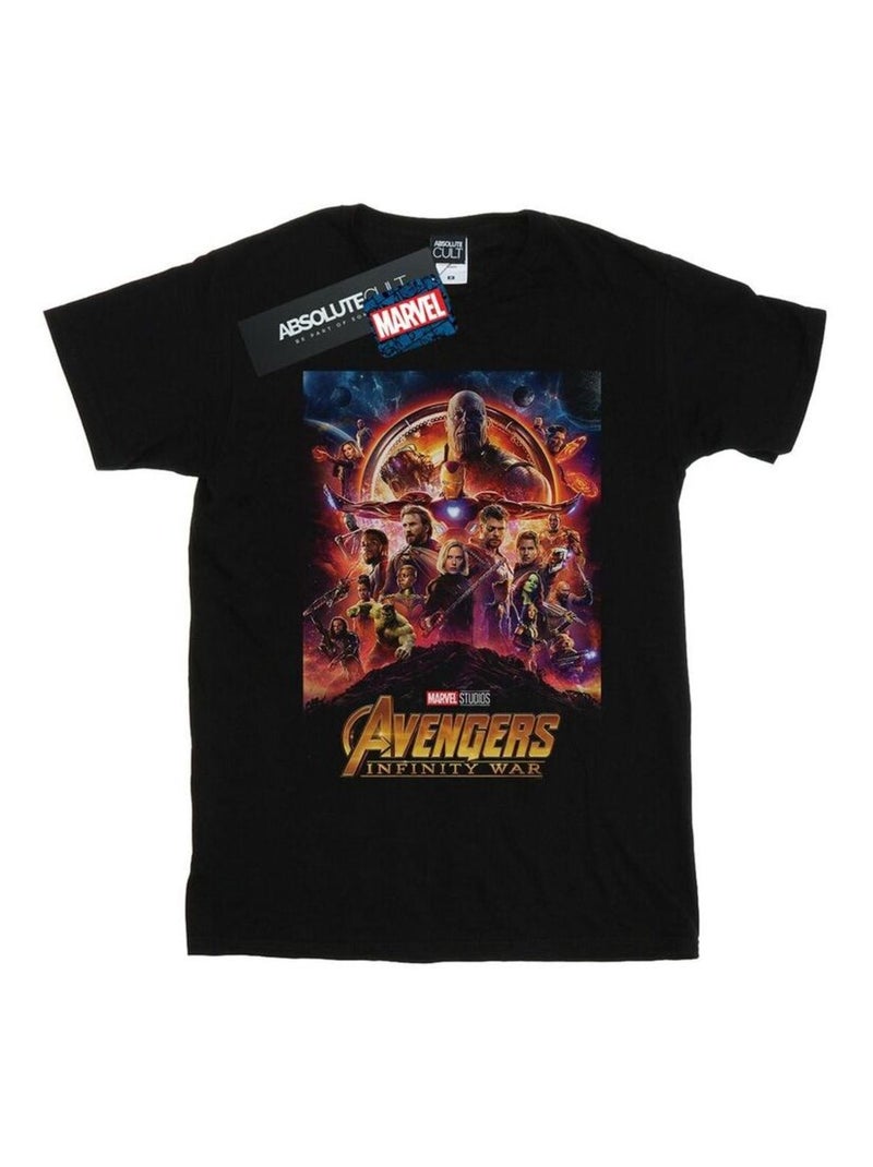 Marvel - T-shirt Vengeurs: Infinity War Noir - Kiabi