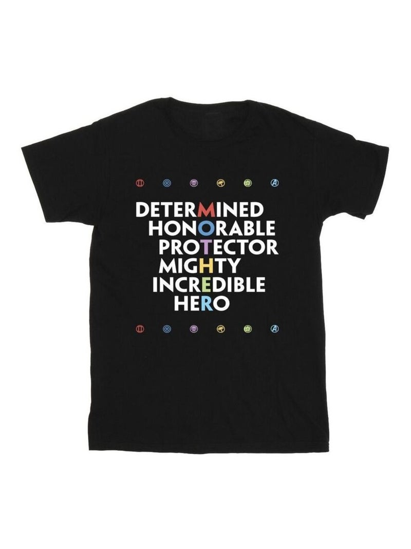 Marvel - T-shirt Vengeurs MOTHER Noir - Kiabi