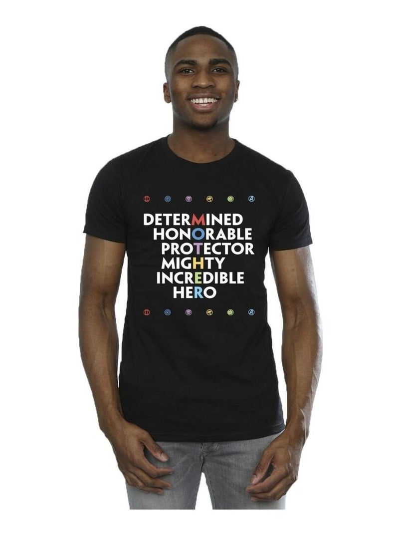 Marvel - T-shirt Vengeurs MOTHER Noir - Kiabi