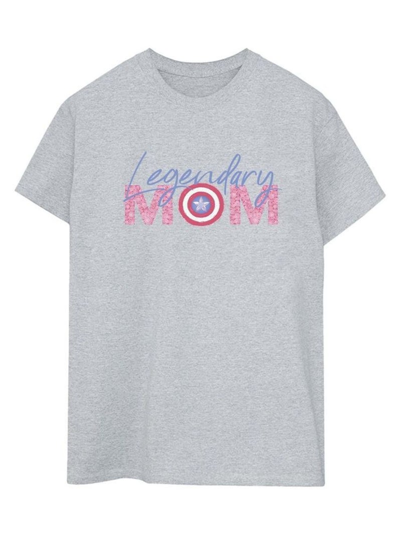 Marvel - T-shirt Vengeurs MUM Gris chiné - Kiabi