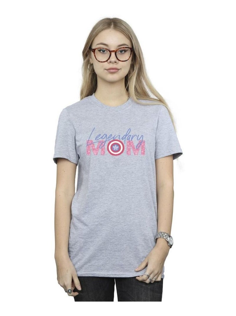 Marvel - T-shirt Vengeurs MUM Gris chiné - Kiabi