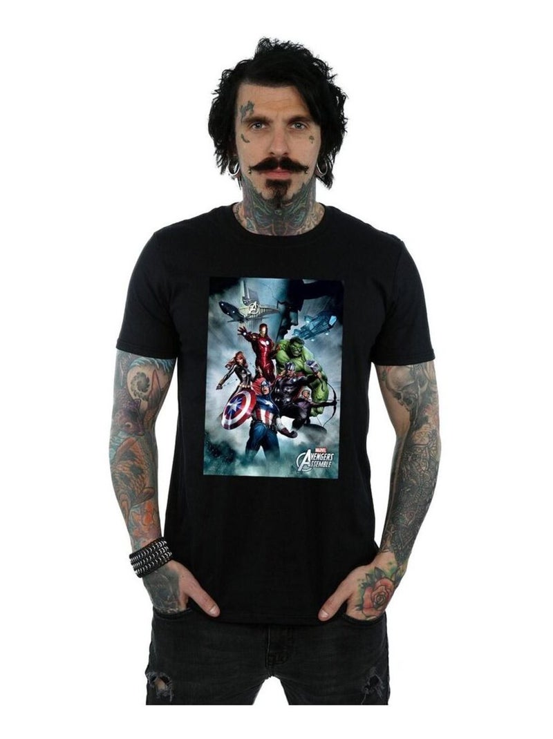 Marvel - T-shirt Vengeurs Noir - Kiabi