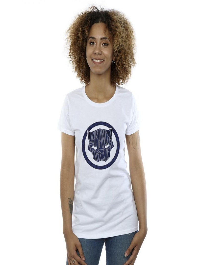 Marvel - T-shirt WAKANDA FOREVER Blanc - Kiabi